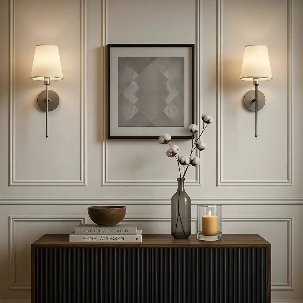 Applique Murale Metal - Flambeau Métallique Raffiné | Princélya -  |   Delvanie