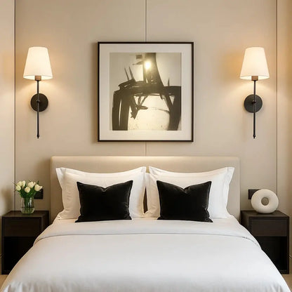 Applique Murale Metal - Flambeau Métallique Raffiné | Princélya -  |   Delvanie