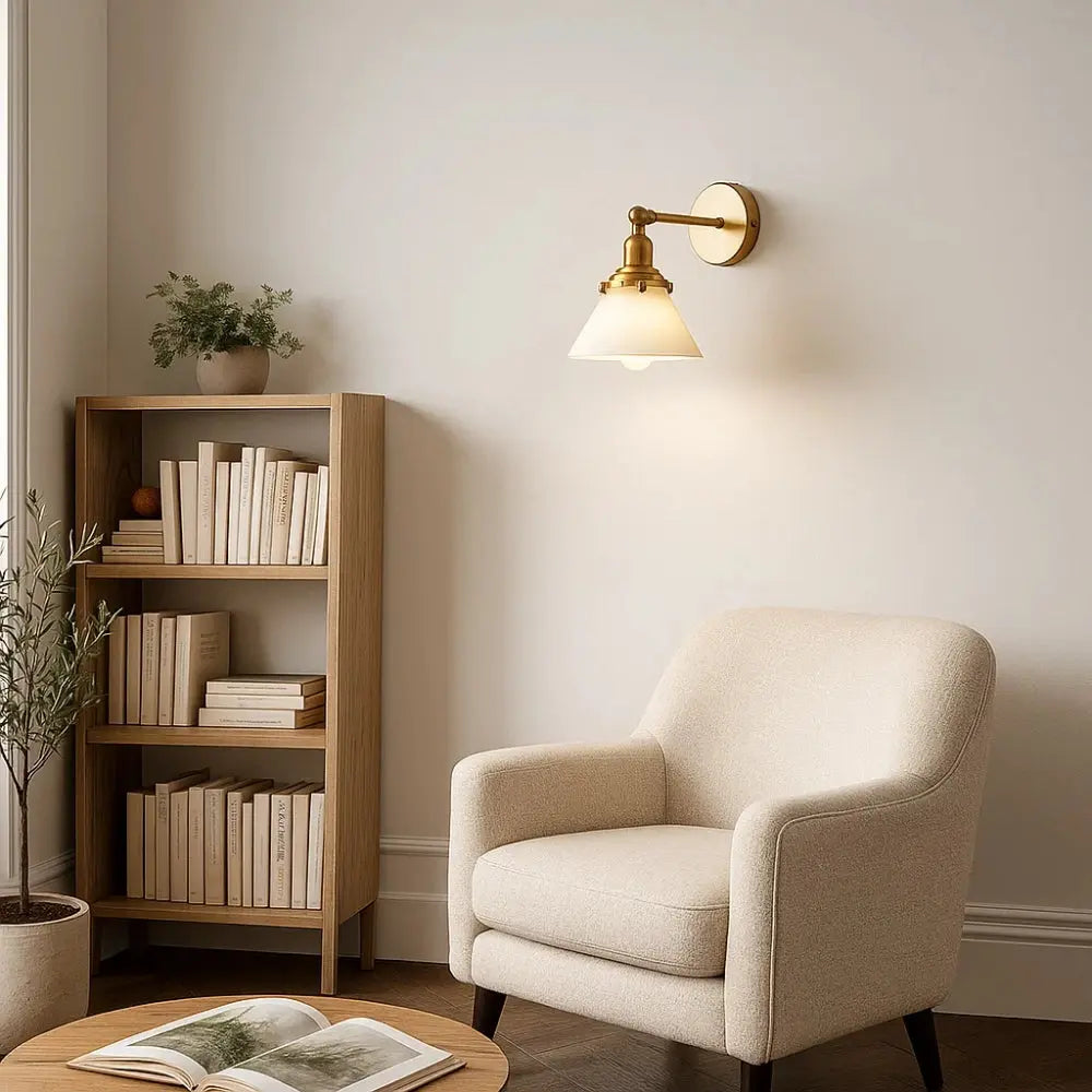 Applique Murale Verre - Reflet Ambre Rétro | Veralya -  |   Delvanie