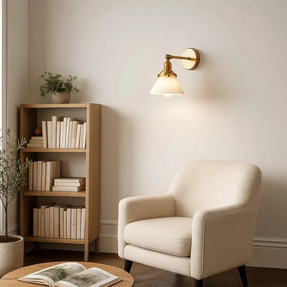 Applique Murale Verre - Reflet Ambre Rétro | Veralya -  |   Delvanie