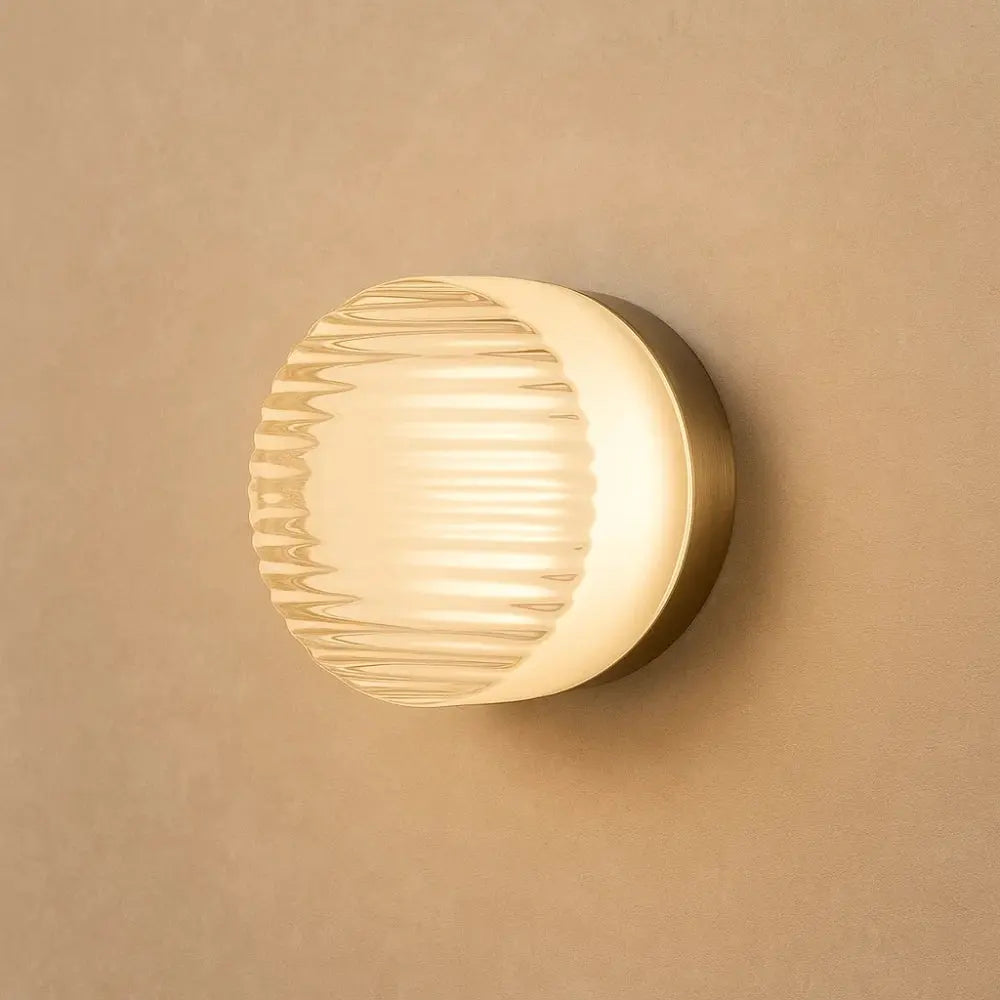 Applique Murale en Verre <br> Lueur Cristalline | Viora | Delvanie