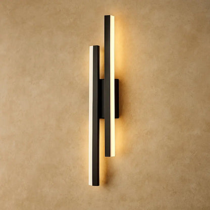 Applique Murale - Lueur Sculptée | Althera - Noir (à droite) |   Delvanie