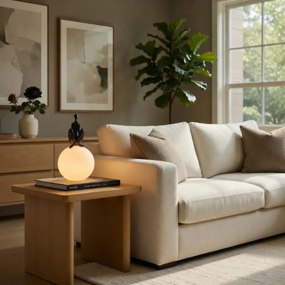 Boule Lampe - Sphère Sculptée Nordique | Orbélya -  |   Delvanie