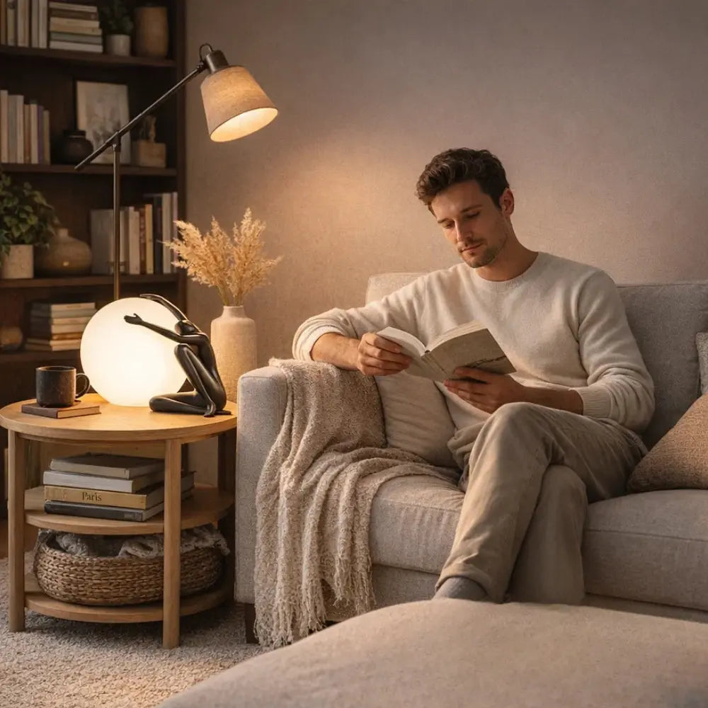 Boule Lampe - Sphère Sculptée Nordique | Orbélya -  |   Delvanie