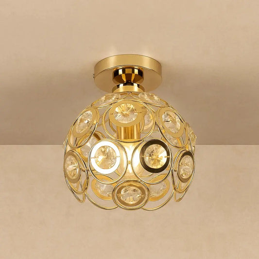 Suspension Luminaire en Verre <br> Design Raffiné | CrystalGlow | Delvanie