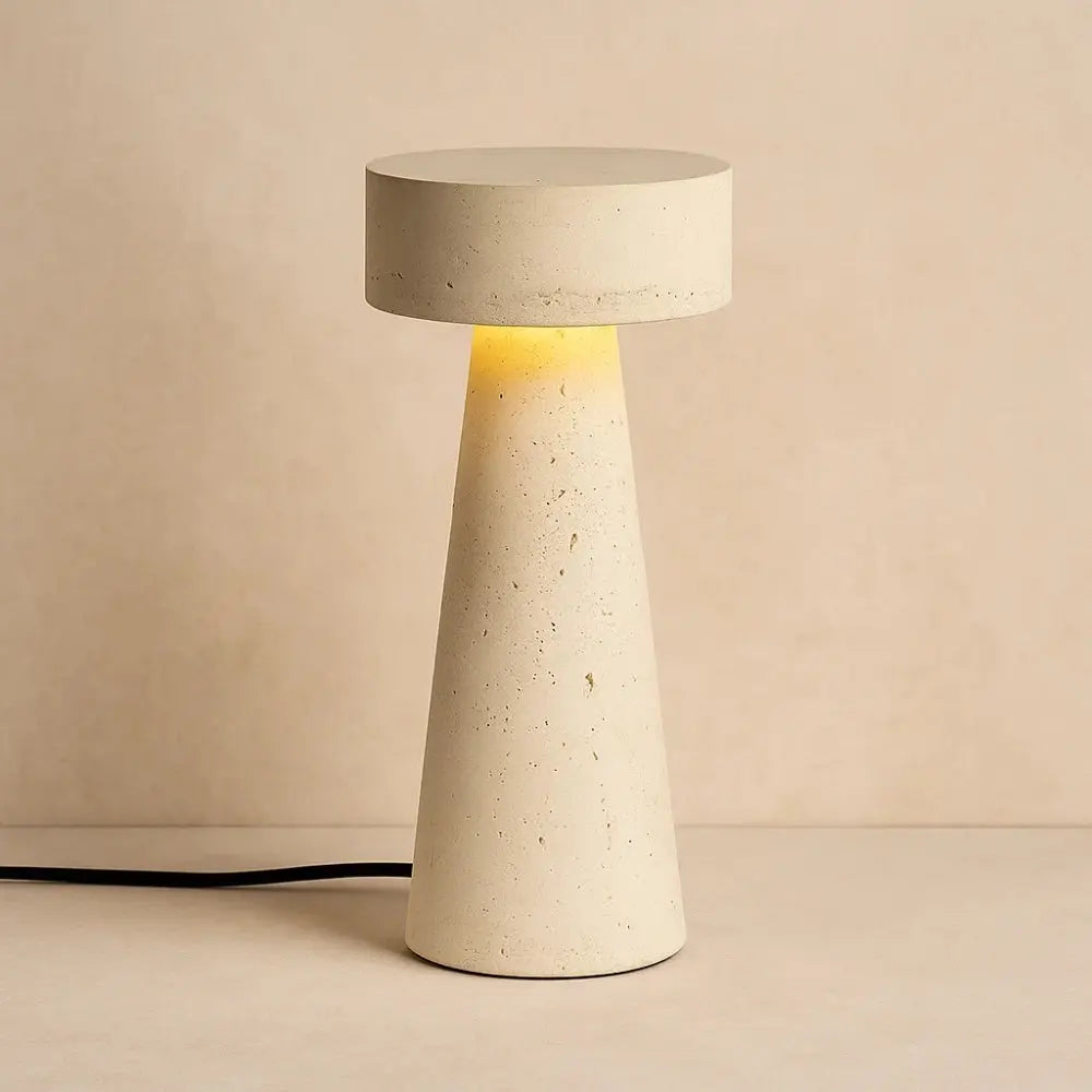 Lampe Travertin <br> Sculpture Antique | Travera | Delvanie