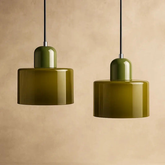 Suspension Luminaire en Verre <br> Design Élégant | GlassAura | Delvanie