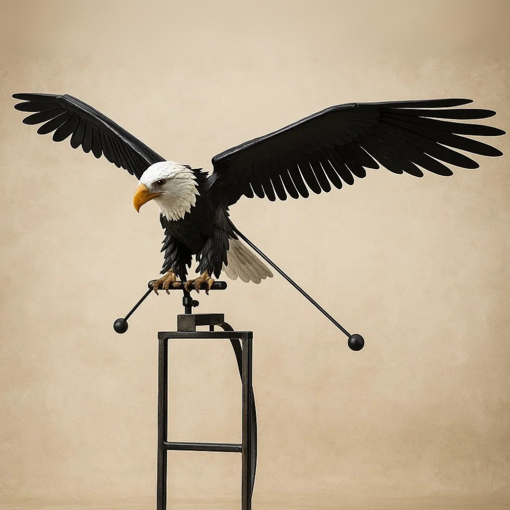Dynamic Metal Garden Sculpture with Wings
