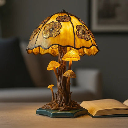 Enchanted Bloom Stained Glass Lamp