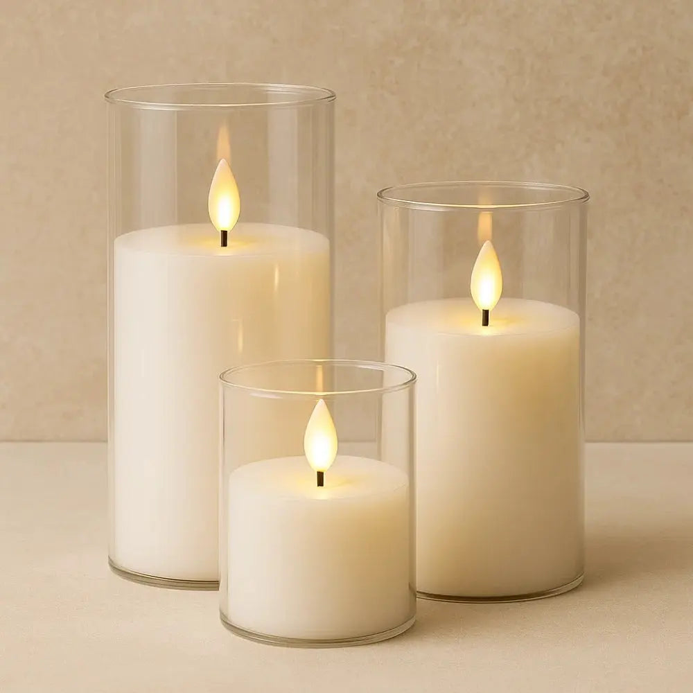 Lampe Bougie <br> Le Trio Éternel | Solara | Delvanie