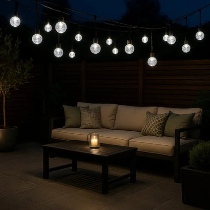 Guirlande Lumineuse Extérieur Solaire - Lueurs Festives Bohèmes | Lunavia -  |   Delvanie