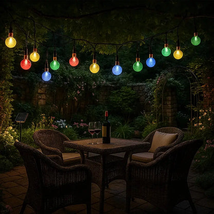 Guirlande Lumineuse Extérieur Solaire - Lueurs Festives Bohèmes | Lunavia -  |   Delvanie