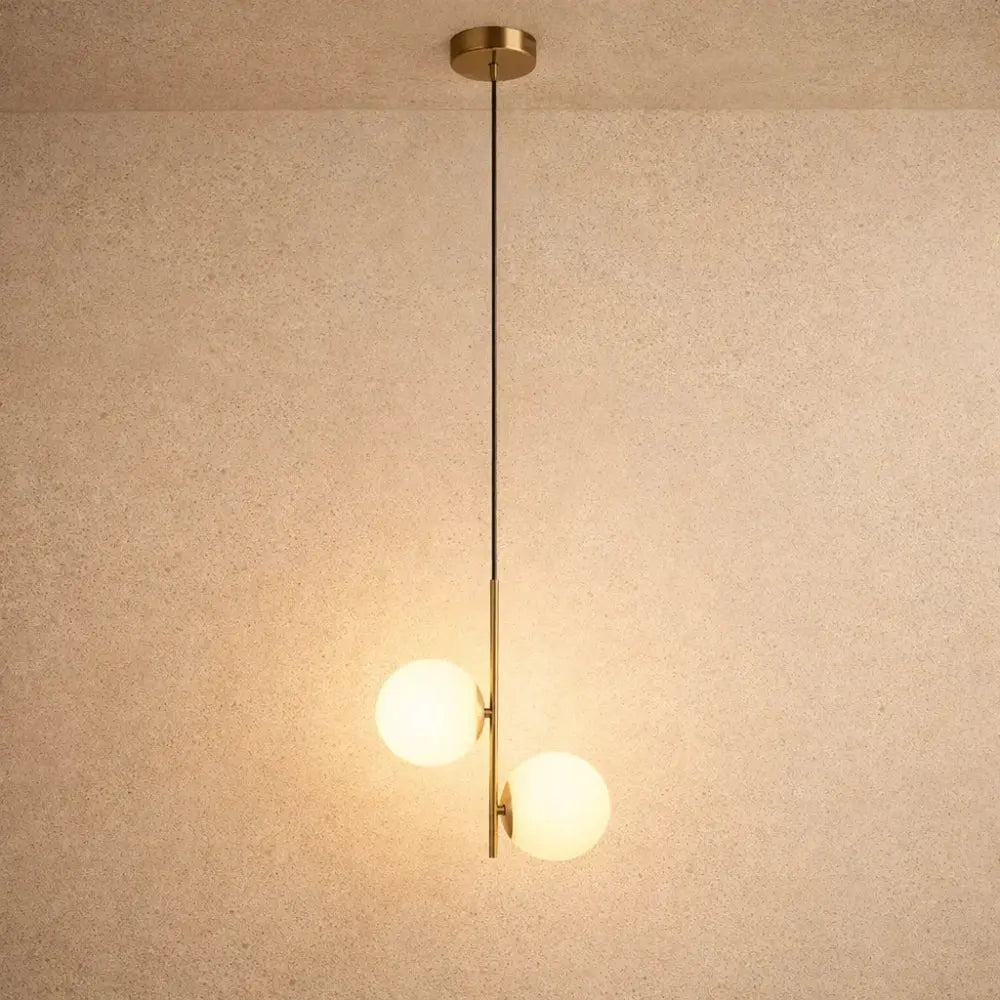 Lampe À Suspension - Sphères Laiton Nocturne | Zoréa