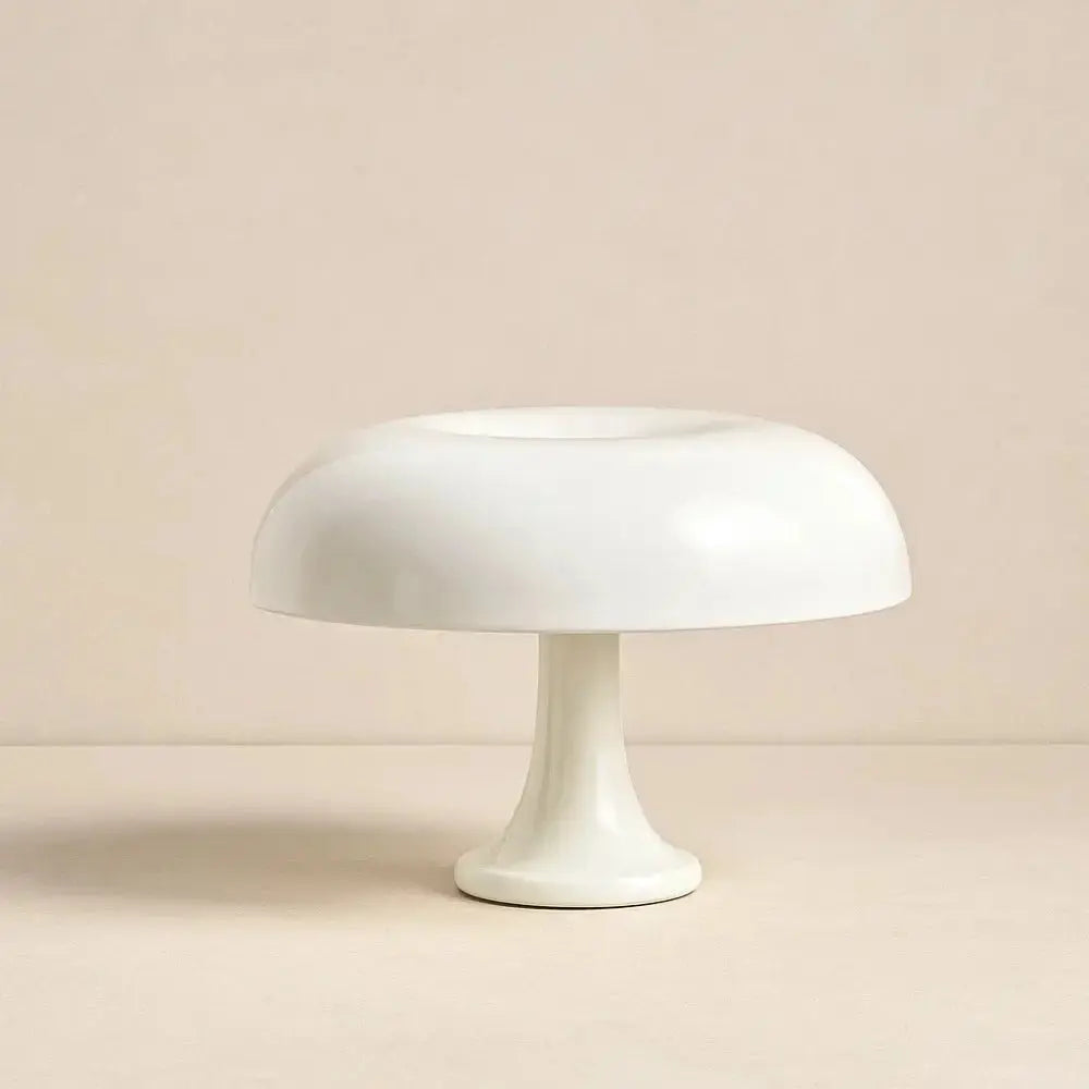 Lampe Champignon Blanche <br> Éclat Pur | Silvora - Blanc |   Delvanie