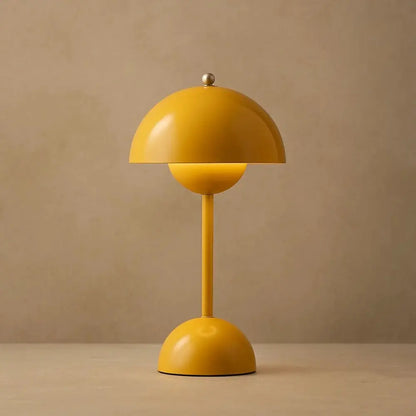Lampe Champignon - Charme d’Antan | Nostalia - Jaune |   Delvanie