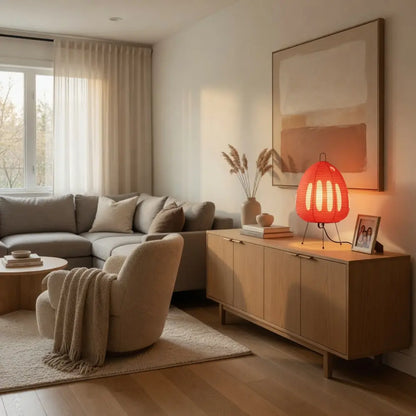 Lampe De Table - Papier Washi Trépied | Akoria -  Lampe Delvanie