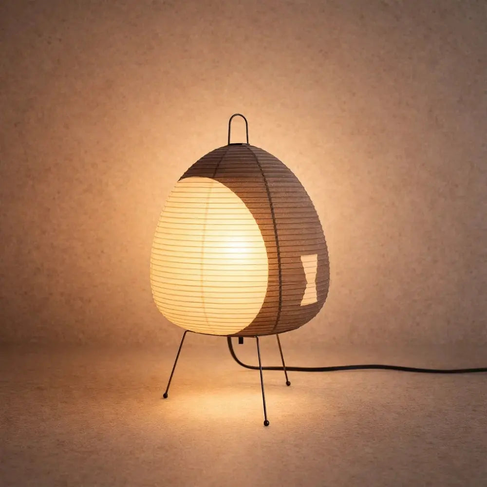 Lampe De Table - Papier Washi Trépied | Akoria -  Lampe Delvanie