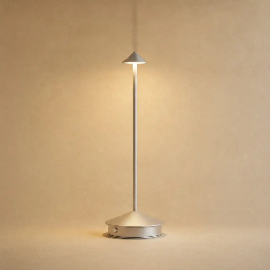 Lampe de table sans fil Yuzano coloris argent