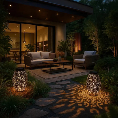 Lampe Extérieure Solaire - Éclat Sculpté | Luminara -  |   Delvanie