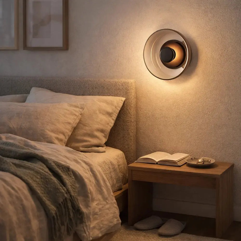 Lampe Led Murale - Halo Circulaire Verre | Aurelyx - Delvanie