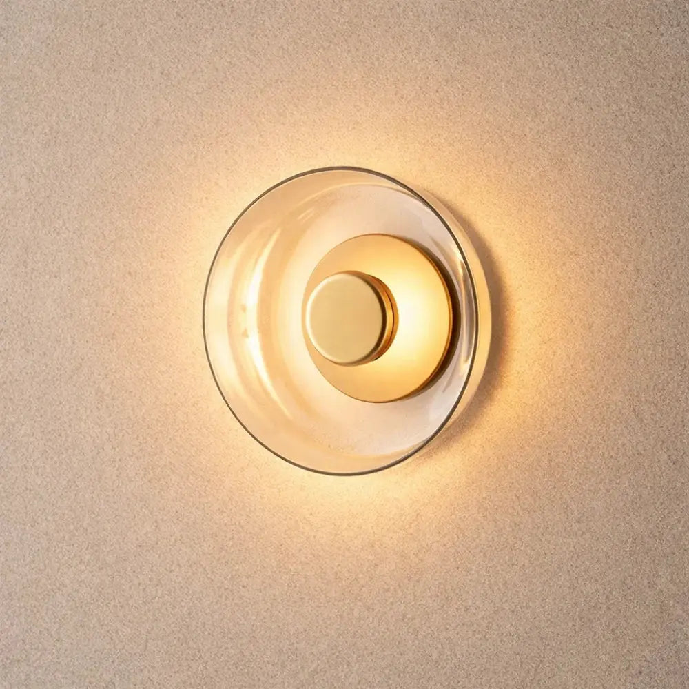 Lampe Led Murale - Halo Circulaire Verre | Aurelyx - Delvanie