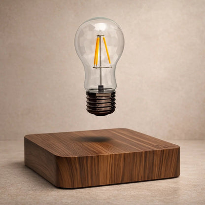 Lampe Led de Table - Lévitation Edison Enchantée | Levorya - Carré |   Delvanie