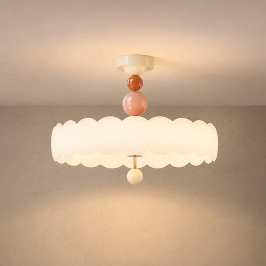 Lampe Plafonnier LED - Nuage Crème Doux | Nuvella -  Luminaire plafonnier Delvanie