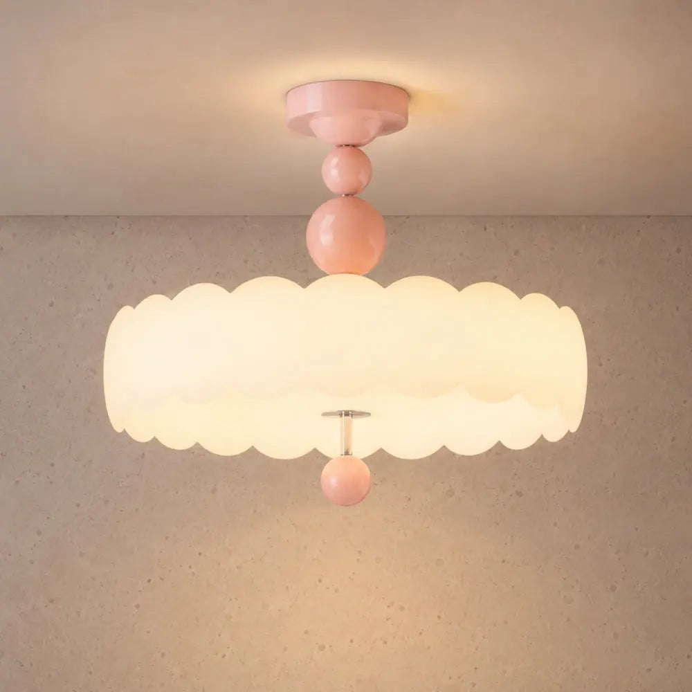 Lampe Plafonnier LED - Nuage Crème Doux | Nuvella -  Luminaire plafonnier Delvanie