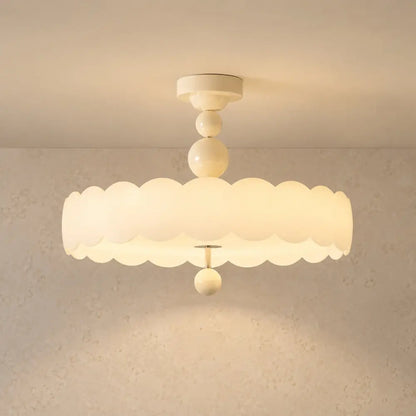 Lampe Plafonnier LED - Nuage Crème Doux | Nuvella -  Luminaire plafonnier Delvanie