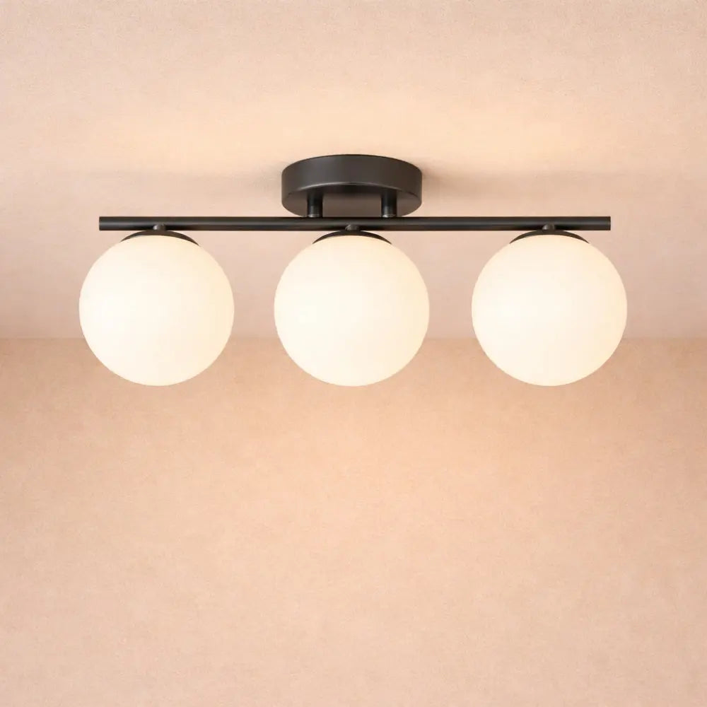 Lampe Plafonnier Led - Duo Laiton Opalin | Dorvëa -  |   Delvanie