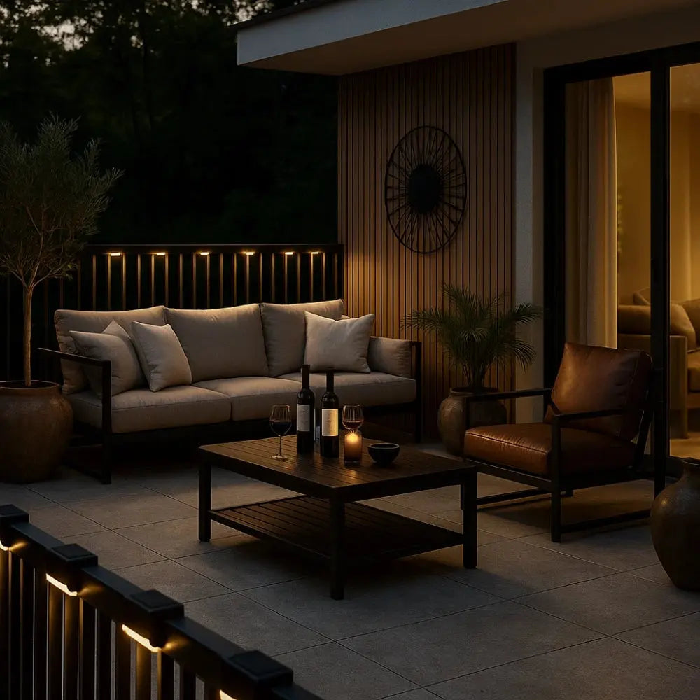 Lampe Solaire Exterieur <br> Lueur de Balustrade | SolarEdge | Delvanie