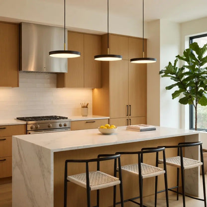 Lampe Suspension Pour Cuisine - Disque Flottant | Orlena -  |   Delvanie