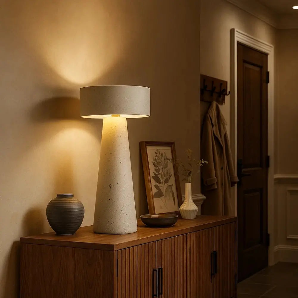 Lampe Travertin <br> Sculpture Antique | Travera | Delvanie