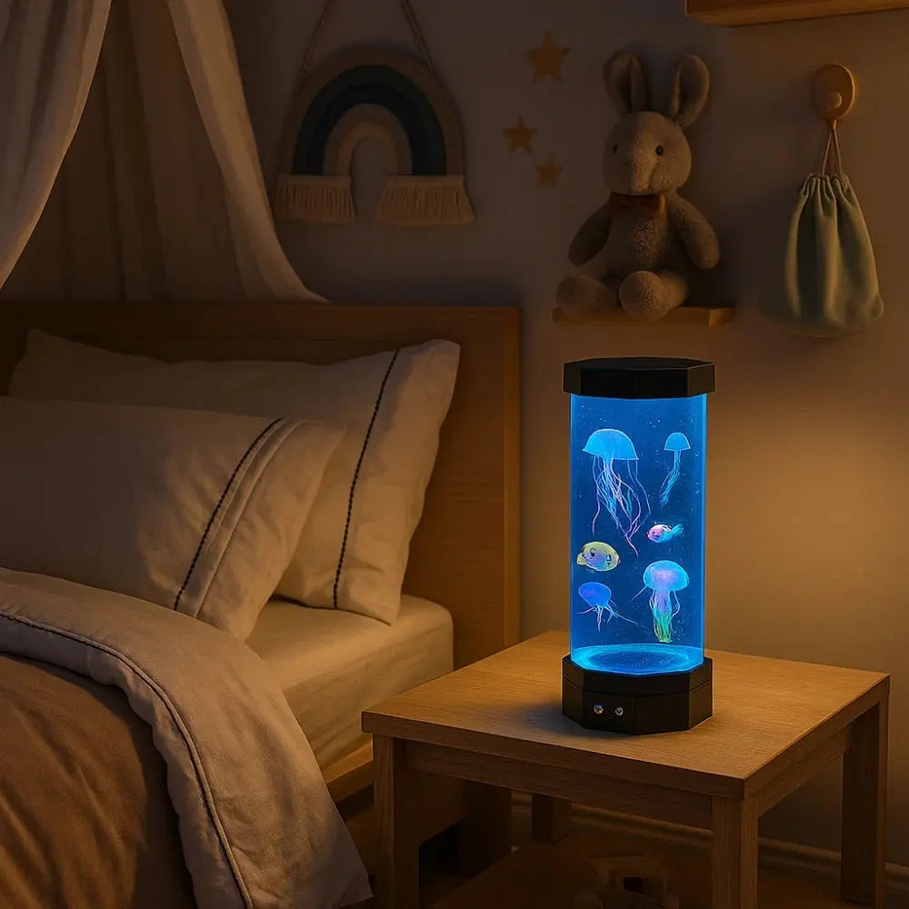 Lampe a lave meduse - Vagues Lumineuses | Oceana -  |   Delvanie