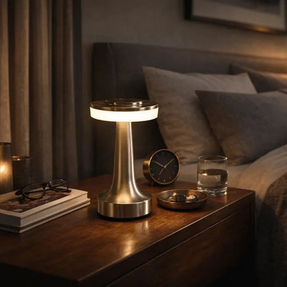 Lampe de Table LED - Halo Tactile Moderne | Lunarya -  |   Delvanie