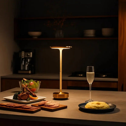 Lampe de Table Sans Fil - Éclat Silencieux | GoldFlow -  |   Delvanie