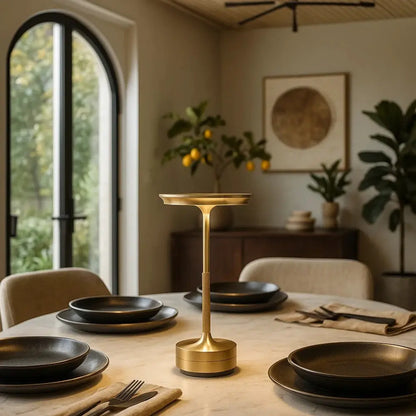 Lampe de Table Sans Fil - Éclat Silencieux | GoldFlow -  |   Delvanie