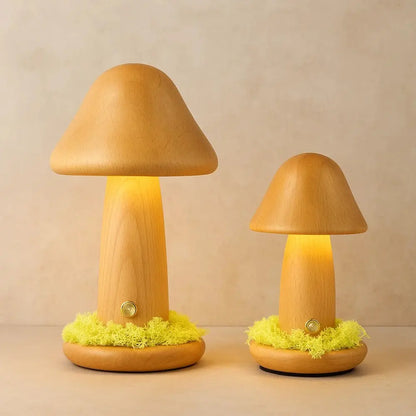 Lampe Champignon Bois - Éclat Organique | Fungor -  |   Delvanie