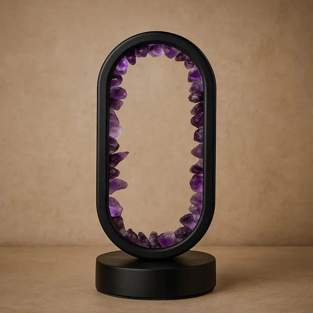 Lampe Cristal <br> Sérénité Améthyste | Auralight | Delvanie