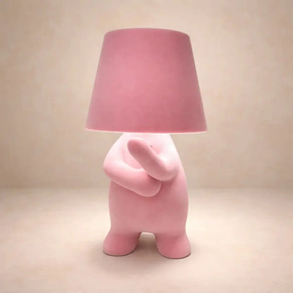 Lampe De Table Sans Fils - Sculpture Penseur Doré | Aurolyn