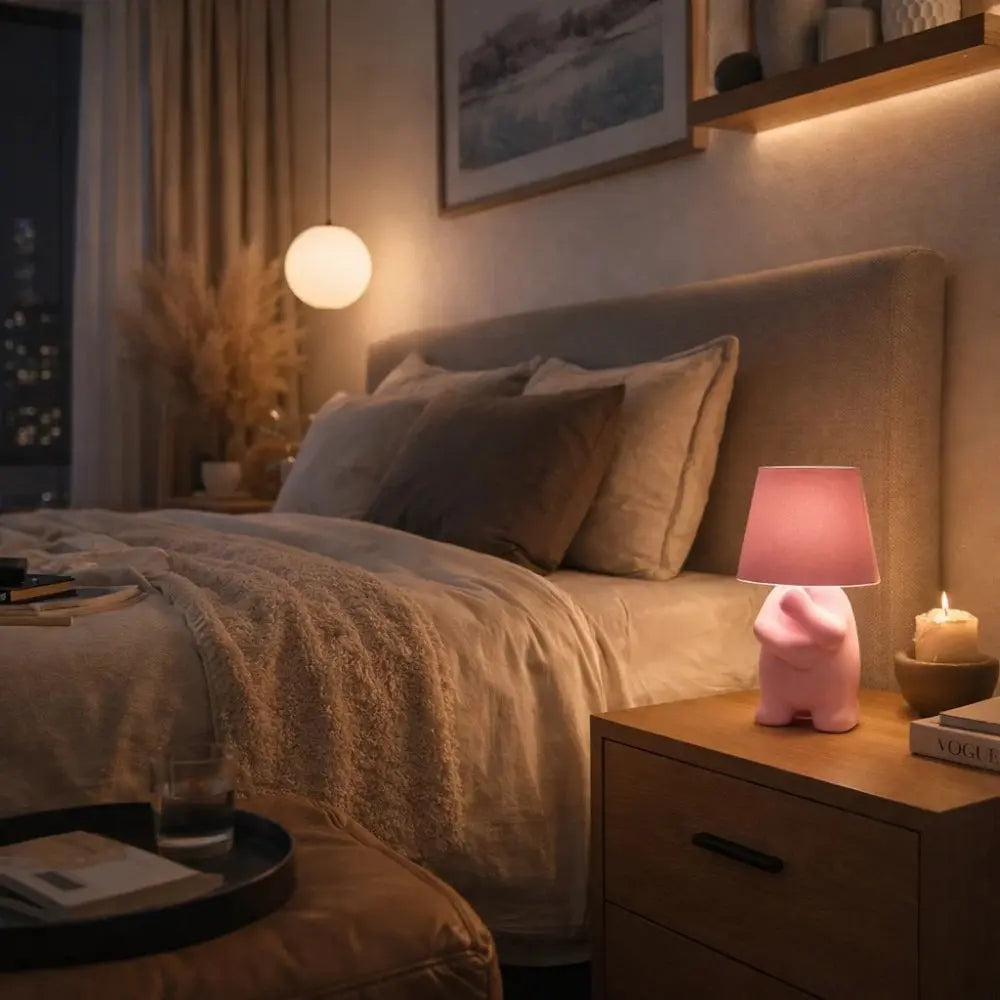 Lampe De Table Sans Fils - Sculpture Penseur Doré | Aurolyn