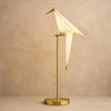 Lampe Design - La lumière perchée | Origami - Lampe de table |   Delvanie