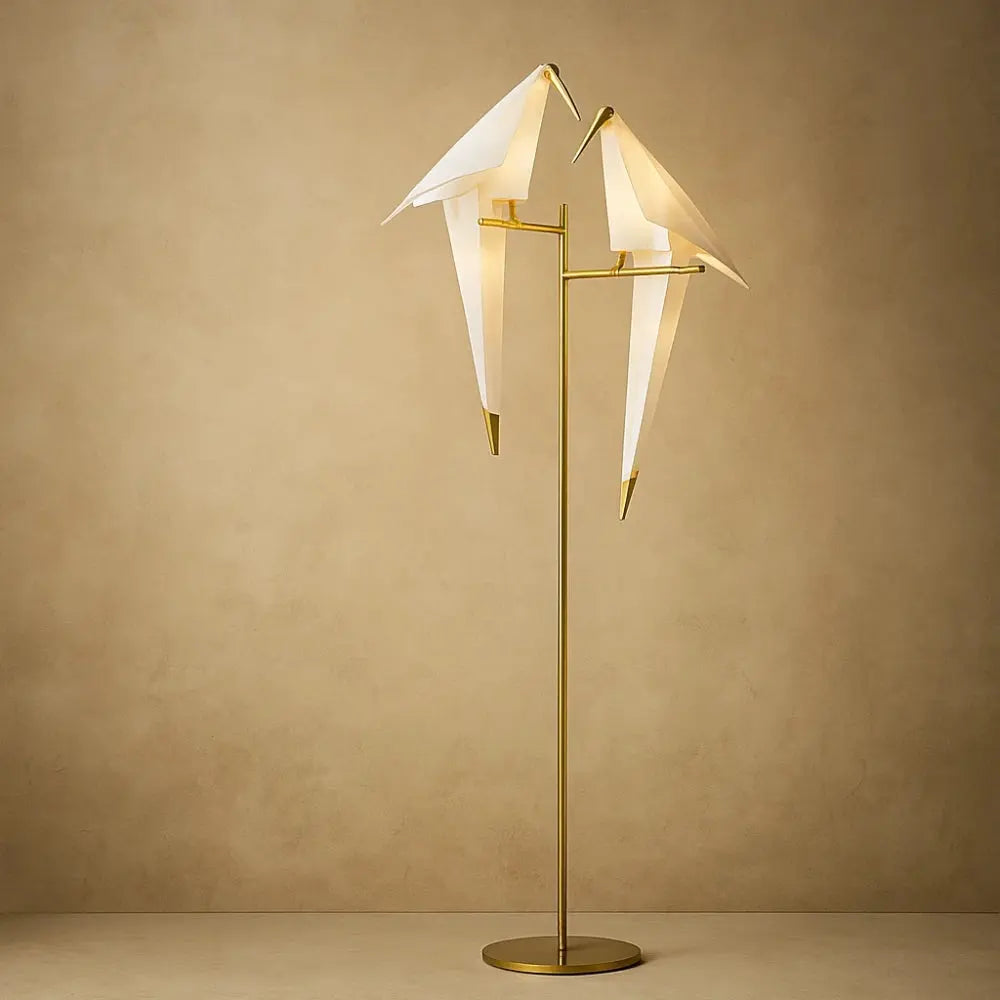 Lampe Design <br> La lumière perchée | Origami | Delvanie