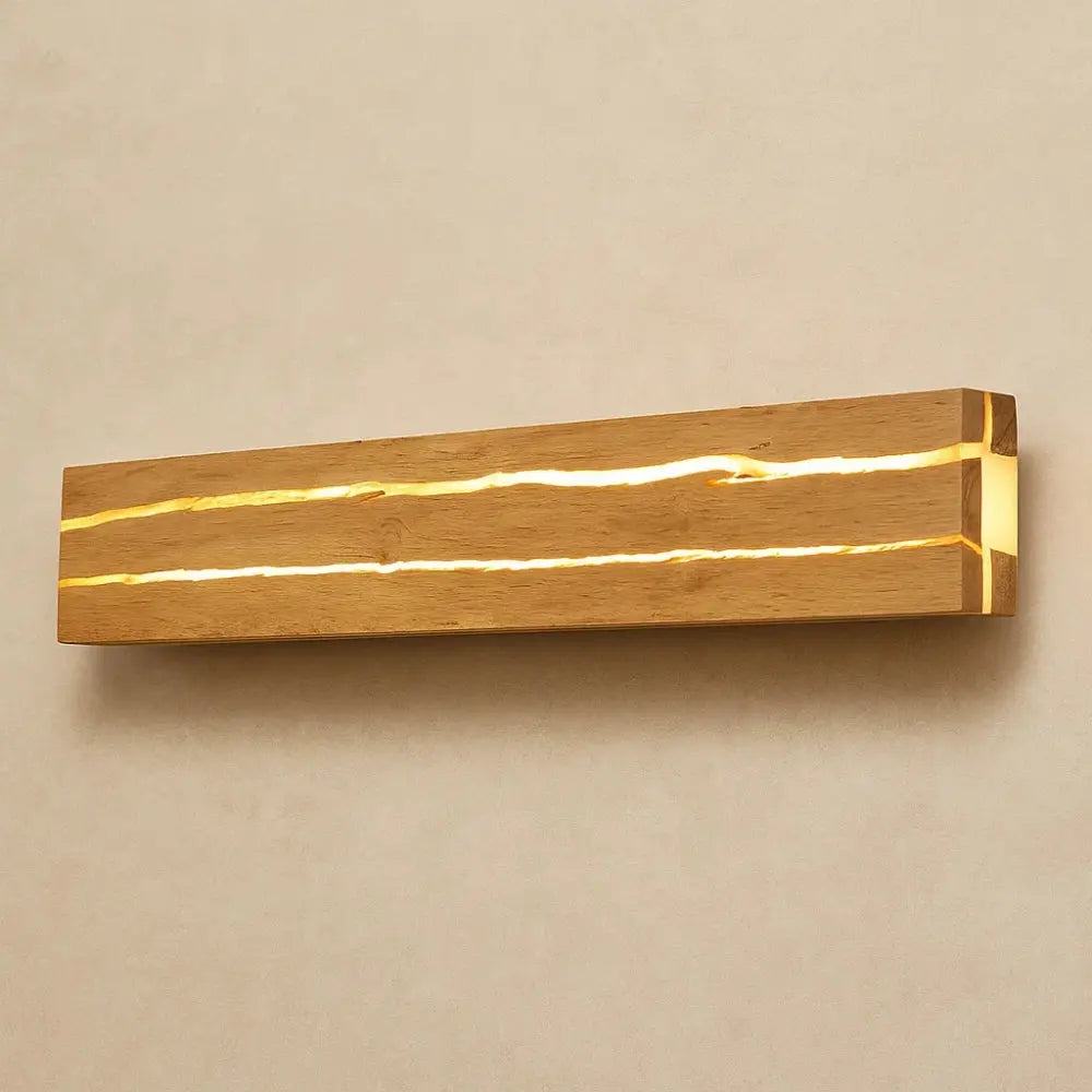 Applique Murale en Bois <br> Lumière Naturelle | Woodura | Delvanie