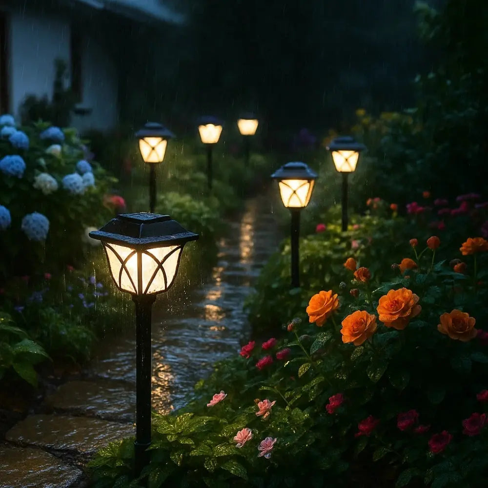 Lampe Solaire Extérieur <br> Lueur d'Or | Solara | Delvanie