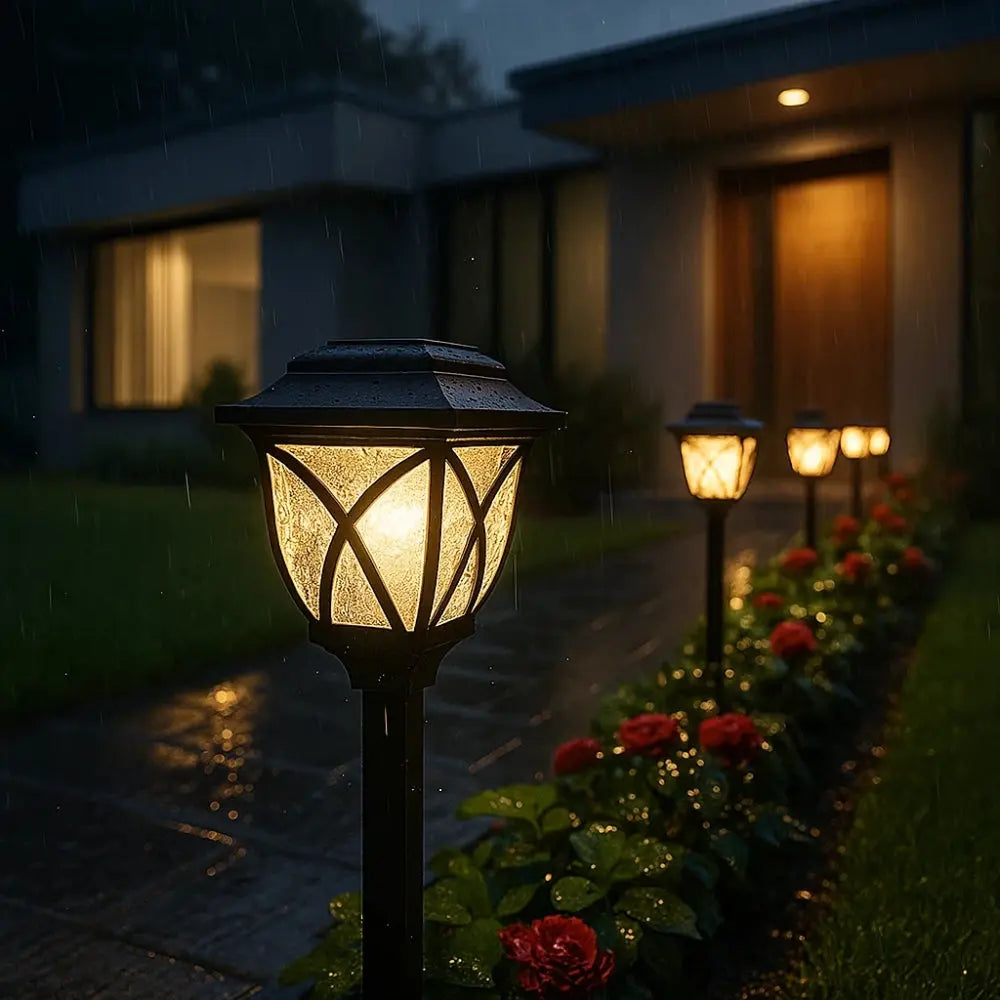 Lampe Solaire Extérieur <br> Lueur d'Or | Solara | Delvanie