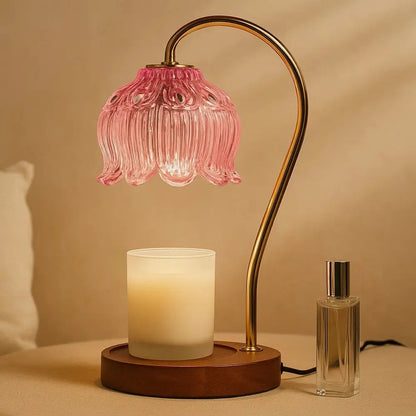 Lampe Bougie - Évasion Parfumée | Aromis - Rose |   Delvanie