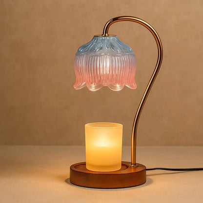 Lampe Bougie - Évasion Parfumée | Aromis - Bleu Rose |   Delvanie