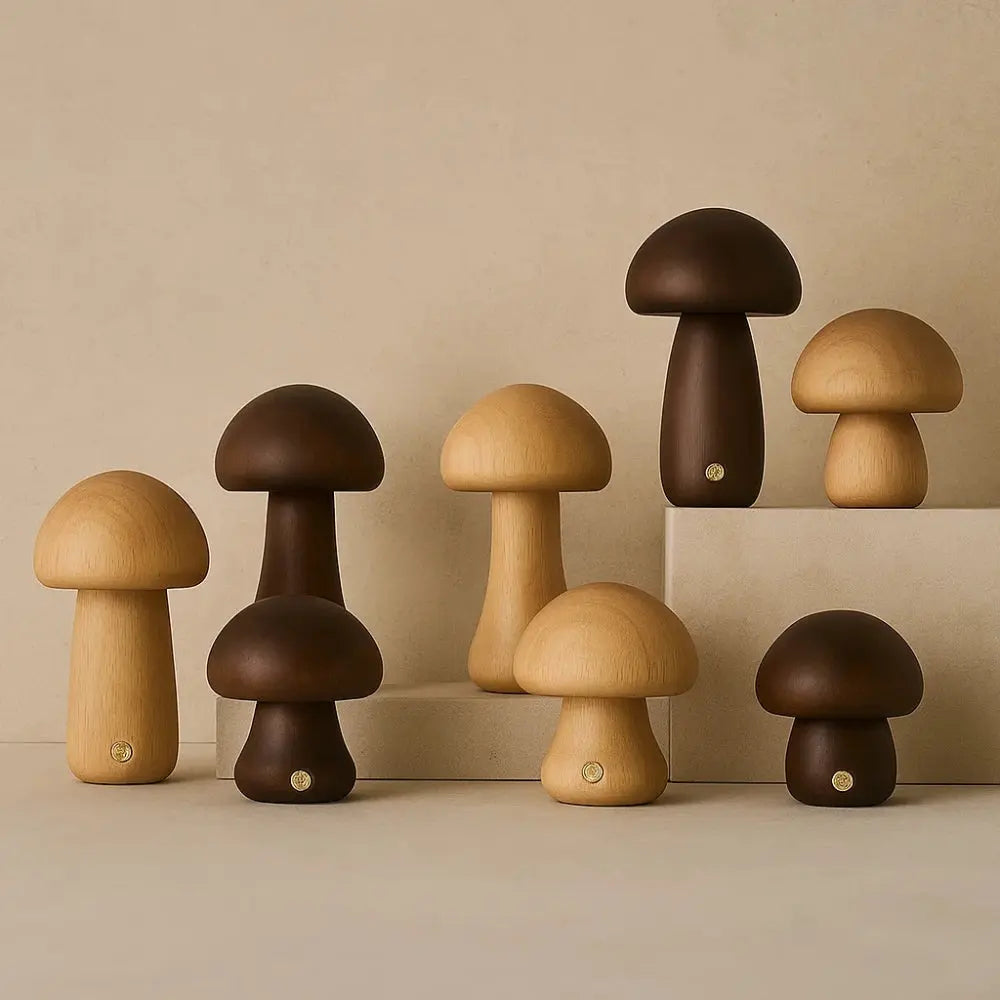Lampe de Chevet Champignon <br> Lueur Enveloppante | Mushara | Delvanie