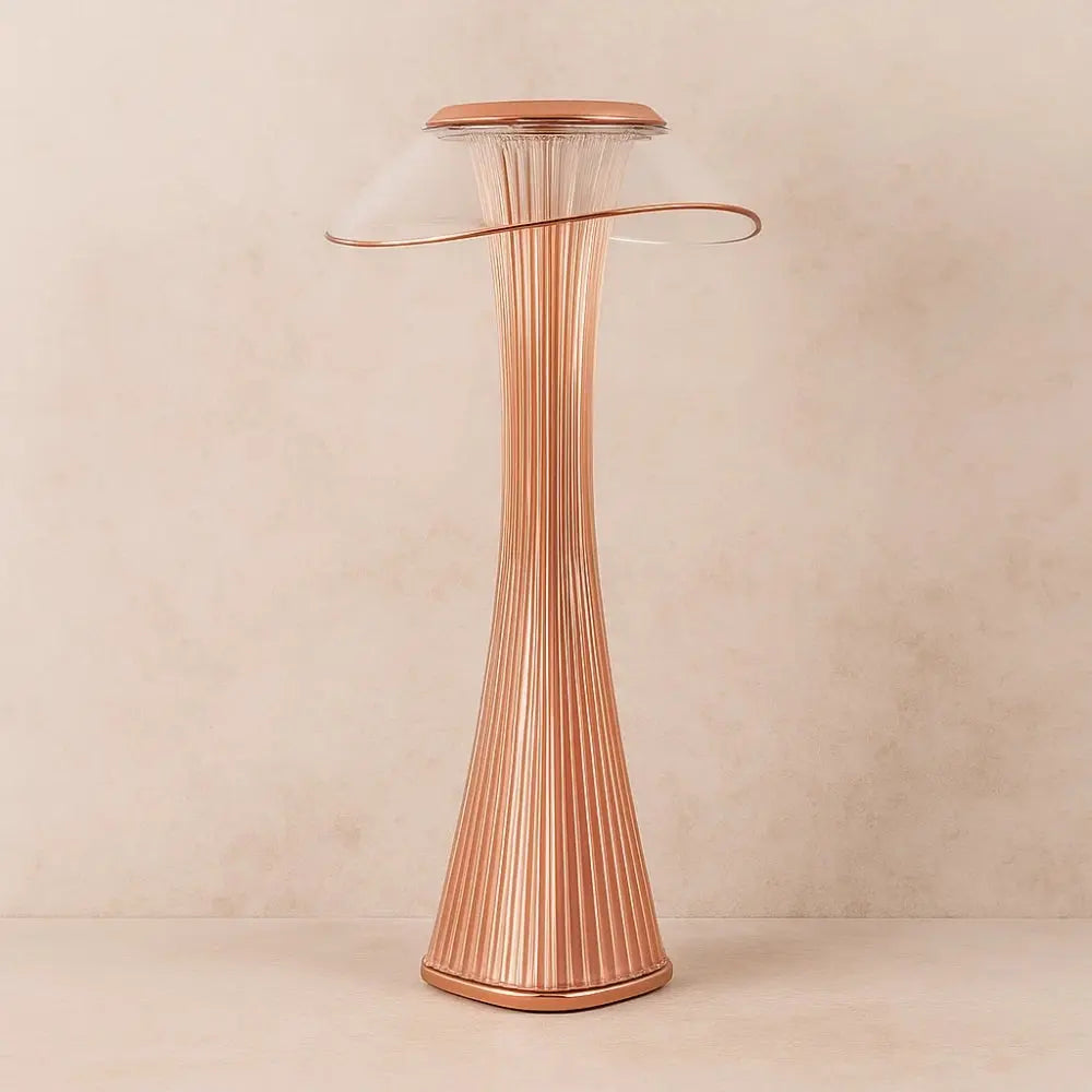 Lampe De Table Led - Cristal Sans Fil Étincelant | Crystalia - Rose |   Delvanie